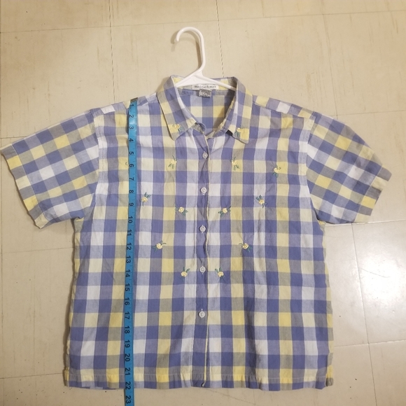 ‼️LAST CALL‼️Embroidered Flannel 2-piece Button Shirt - Picture 6 of 7